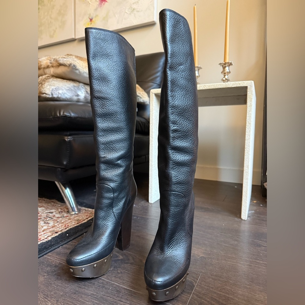 Lanvin Black Leather Boots